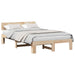 Cadru de pat natural 140 x 190 cm Lemn de pin masiv - WALTI WALTI