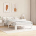 Cadru de pat cu headboard Alb 140 x 190 cm Lemn de pin masiv - WALTI WALTI