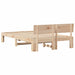 Cadru de pat natural 135 x 190 cm Lemn de pin masiv - WALTI WALTI