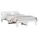 Cadru de pat cu headboard Alb 120 x 190 cm Lemn de pin masiv - WALTI WALTI
