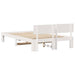 Cadru de pat cu headboard Alb 120 x 190 cm Lemn de pin masiv - WALTI WALTI