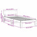 Cadru de pat natural 100 x 200 cm Lemn de pin masiv - WALTI WALTI