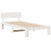Cadru de pat cu headboard Alb 100 x 200 cm Lemn de pin masiv - WALTI WALTI