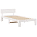 Cadru de pat cu headboard Alb 90 x 200 cm Lemn de pin masiv - WALTI WALTI