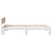 Cadru de pat cu headboard Alb 90 x 200 cm Lemn de pin masiv - WALTI WALTI