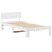 Cadru de pat cu headboard Alb 80 x 200 cm Lemn de pin masiv - WALTI WALTI