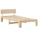Cadru de pat cu headboard natural 75 x 190 cm Lemn de pin masiv - WALTI WALTI