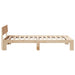Cadru de pat cu headboard natural 75 x 190 cm Lemn de pin masiv - WALTI WALTI