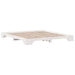 Cadru de pat Alb 200 x 200 cm Lemn de pin masiv - WALTI WALTI