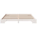 Cadru de pat Alb 200 x 200 cm Lemn de pin masiv - WALTI WALTI