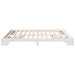 Cadru de pat Alb 200 x 200 cm Lemn de pin masiv - WALTI WALTI