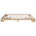 Cadru de pat natural 180 x 200 cm Lemn de pin masiv - WALTI WALTI