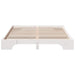 Cadru de pat Alb 150 x 200 cm Lemn de pin masiv - WALTI WALTI