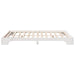 Cadru de pat Alb 150 x 200 cm Lemn de pin masiv - WALTI WALTI
