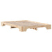 Cadru de pat natural 140 x 200 cm Lemn de pin masiv - WALTI WALTI