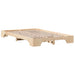 Cadru de pat natural 135 x 190 cm Lemn de pin masiv - WALTI WALTI