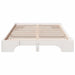 Cadru de pat Alb 135 x 190 cm Lemn de pin masiv - WALTI WALTI