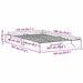Cadru de pat Alb 135 x 190 cm Lemn de pin masiv - WALTI WALTI