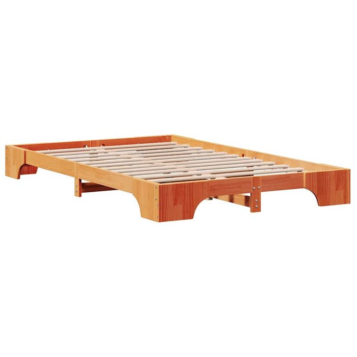 Cadru de pat Maroniu cerat 135 x 190 cm Lemn de pin masiv - WALTI WALTI