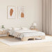 Cadru de pat natural 120 x 190 cm Lemn de pin masiv - WALTI WALTI