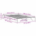 Cadru de pat Alb 120 x 190 cm Lemn de pin masiv - WALTI WALTI