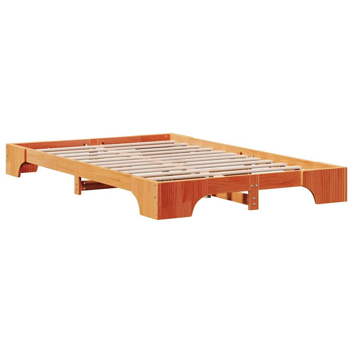 Cadru de pat Maroniu cerat 120 x 190 cm Lemn de pin masiv - WALTI WALTI