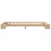 Cadru de pat natural 100 x 200 cm Lemn de pin masiv - WALTI WALTI