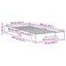 Cadru de pat Maroniu cerat 90 x 200 cm Lemn de pin masiv - WALTI WALTI