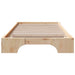 Cadru de pat natural 90 x 190 cm Lemn de pin masiv - WALTI WALTI