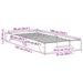 Cadru de pat natural 90 x 190 cm Lemn de pin masiv - WALTI WALTI