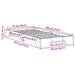Cadru de pat natural 75 x 190 cm Lemn de pin masiv - WALTI WALTI
