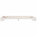 Cadru de pat Alb 75 x 190 cm Lemn de pin masiv - WALTI WALTI