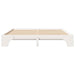Cadru de pat Alb 200 x 200 cm Lemn de pin masiv - WALTI WALTI