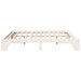 Cadru de pat Alb 200 x 200 cm Lemn de pin masiv - WALTI WALTI