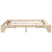 Cadru de pat natural 180 x 200 cm Lemn de pin masiv - WALTI WALTI
