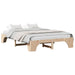 Cadru de pat natural 160 x 200 cm Lemn de pin masiv - WALTI WALTI