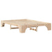 Cadru de pat natural 160 x 200 cm Lemn de pin masiv - WALTI WALTI