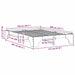 Cadru de pat natural 150 x 200 cm Lemn de pin masiv - WALTI WALTI