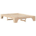 Cadru de pat natural 140 x 200 cm Lemn de pin masiv - WALTI WALTI