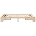 Cadru de pat natural 140 x 190 cm Lemn de pin masiv - WALTI WALTI