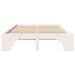 Cadru de pat Alb 120 x 190 cm Lemn de pin masiv - WALTI WALTI