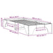 Cadru de pat Alb 100 x 200 cm Lemn de pin masiv - WALTI WALTI