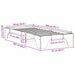 Cadru de pat natural 90 x 200 cm Lemn de pin masiv - WALTI WALTI