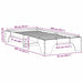 Cadru de pat Maroniu cerat 90 x 200 cm Lemn de pin masiv - WALTI WALTI