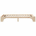 Cadru de pat natural 80 x 200 cm Lemn de pin masiv - WALTI WALTI