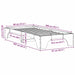 Cadru de pat Alb 80 x 200 cm Lemn de pin masiv - WALTI WALTI