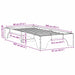 Cadru de pat Maroniu cerat 80 x 200 cm Lemn de pin masiv - WALTI WALTI