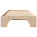 Cadru de pat natural 90 x 190 cm Lemn de pin masiv - WALTI WALTI