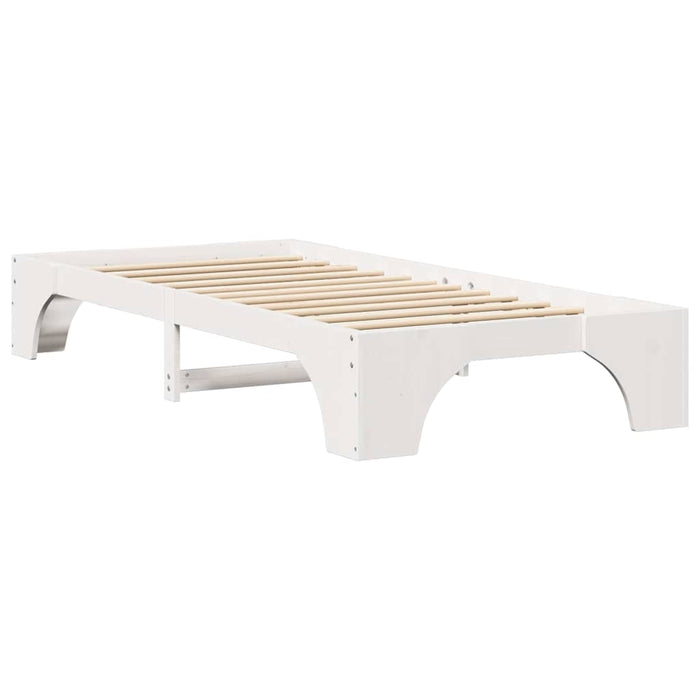 Cadru de pat Alb 90 x 190 cm Lemn de pin masiv - WALTI WALTI