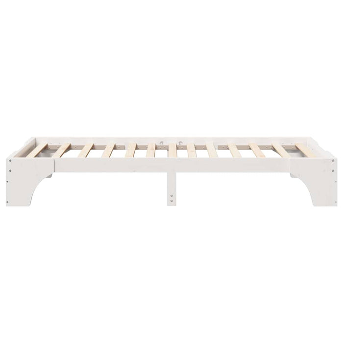 Cadru de pat Alb 90 x 190 cm Lemn de pin masiv - WALTI WALTI